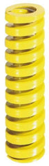 Dayton Lamina - 2" Hole Diam, 1" Rod Diam, 7" Free Length, Yellow Die Spring - 123 Lb Max Deflection, 1.75" Max Deflection, Extra Heavy Duty, Chromium Vanadium Steel - Exact Tool & Supply