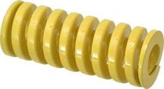 Dayton Lamina - 2" Hole Diam, 1" Rod Diam, 5" Free Length, Yellow Die Spring - 179 Lb Max Deflection, 1.25" Max Deflection, Extra Heavy Duty, Chromium Vanadium Steel - Exact Tool & Supply