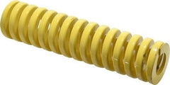 Dayton Lamina - 2" Hole Diam, 1" Rod Diam, 8" Free Length, Yellow Die Spring - 106 Lb Max Deflection, 2" Max Deflection, Extra Heavy Duty, Chromium Vanadium Steel - Exact Tool & Supply