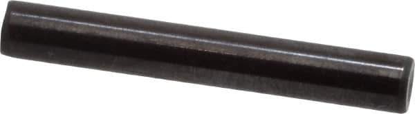 Holo-Krome - 1/8" Diam x 7/8" Pin Length Grade 8 Alloy Steel Standard Dowel Pin - Black Luster Finish, C 47-58 & C 60 (Surface) Hardness, 1 Beveled & 1 Rounded End - Exact Tool & Supply