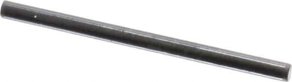 Holo-Krome - 1/8" Diam x 2" Pin Length Grade 8 Alloy Steel Standard Dowel Pin - Black Luster Finish, C 47-58 & C 60 (Surface) Hardness, 1 Beveled & 1 Rounded End - Exact Tool & Supply