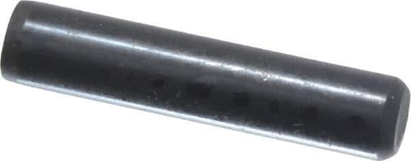 Holo-Krome - 3/16" Diam x 7/8" Pin Length Grade 8 Alloy Steel Standard Dowel Pin - Black Luster Finish, C 47-58 & C 60 (Surface) Hardness, 1 Beveled & 1 Rounded End - Exact Tool & Supply