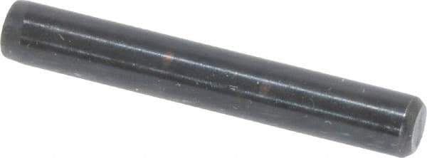 Holo-Krome - 3/16" Diam x 1-1/4" Pin Length Grade 8 Alloy Steel Standard Dowel Pin - Black Luster Finish, C 47-58 & C 60 (Surface) Hardness, 1 Beveled & 1 Rounded End - Exact Tool & Supply