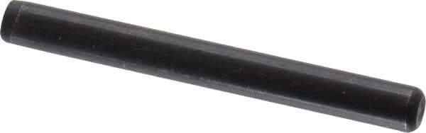 Holo-Krome - 3/16" Diam x 1-3/4" Pin Length Grade 8 Alloy Steel Standard Dowel Pin - Black Luster Finish, C 47-58 & C 60 (Surface) Hardness, 1 Beveled & 1 Rounded End - Exact Tool & Supply