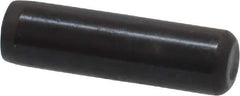 Holo-Krome - 1/4" Diam x 7/8" Pin Length Grade 8 Alloy Steel Standard Dowel Pin - Black Luster Finish, C 47-58 & C 60 (Surface) Hardness, 1 Beveled & 1 Rounded End - Exact Tool & Supply