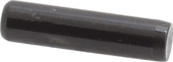 Holo-Krome - 1/4" Diam x 1" Pin Length Grade 8 Alloy Steel Standard Dowel Pin - Black Luster Finish, C 47-58 & C 60 (Surface) Hardness, 1 Beveled & 1 Rounded End - Exact Tool & Supply