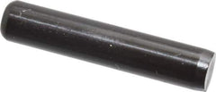 Holo-Krome - 1/4" Diam x 1-1/4" Pin Length Grade 8 Alloy Steel Standard Dowel Pin - Black Luster Finish, C 47-58 & C 60 (Surface) Hardness, 1 Beveled & 1 Rounded End - Exact Tool & Supply