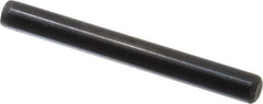 Holo-Krome - 1/4" Diam x 2-1/4" Pin Length Grade 8 Alloy Steel Standard Dowel Pin - Black Luster Finish, C 47-58 & C 60 (Surface) Hardness, 1 Beveled & 1 Rounded End - Exact Tool & Supply