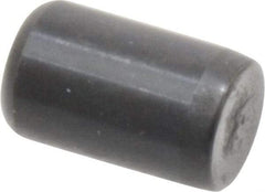 Holo-Krome - 5/16" Diam x 1/2" Pin Length Grade 8 Alloy Steel Standard Dowel Pin - Black Luster Finish, C 47-58 & C 60 (Surface) Hardness, 1 Beveled & 1 Rounded End - Exact Tool & Supply