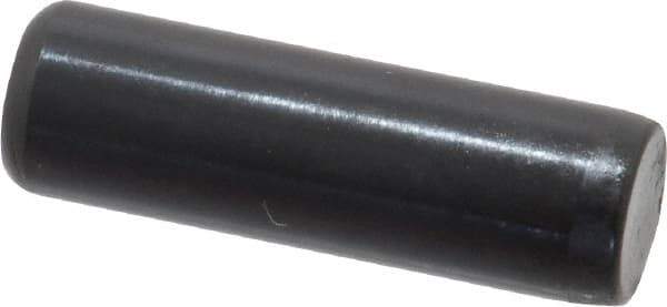 Holo-Krome - 5/16" Diam x 1" Pin Length Grade 8 Alloy Steel Standard Dowel Pin - Black Luster Finish, C 47-58 & C 60 (Surface) Hardness, 1 Beveled & 1 Rounded End - Exact Tool & Supply