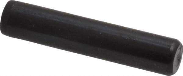 Holo-Krome - 5/16" Diam x 1-1/2" Pin Length Grade 8 Alloy Steel Standard Dowel Pin - Black Luster Finish, C 47-58 & C 60 (Surface) Hardness, 1 Beveled & 1 Rounded End - Exact Tool & Supply