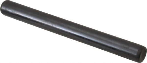 Holo-Krome - 5/16" Diam x 3" Pin Length Grade 8 Alloy Steel Standard Dowel Pin - Black Luster Finish, C 47-58 & C 60 (Surface) Hardness, 1 Beveled & 1 Rounded End - Exact Tool & Supply