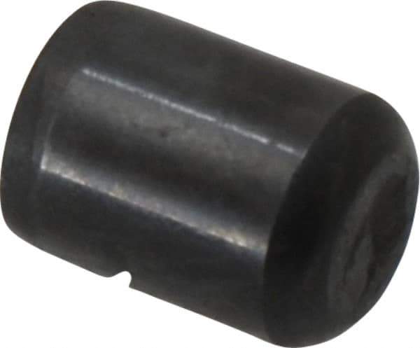 Holo-Krome - 3/8" Diam x 1/2" Pin Length Grade 8 Alloy Steel Standard Dowel Pin - Black Luster Finish, C 47-58 & C 60 (Surface) Hardness, 1 Beveled & 1 Rounded End - Exact Tool & Supply
