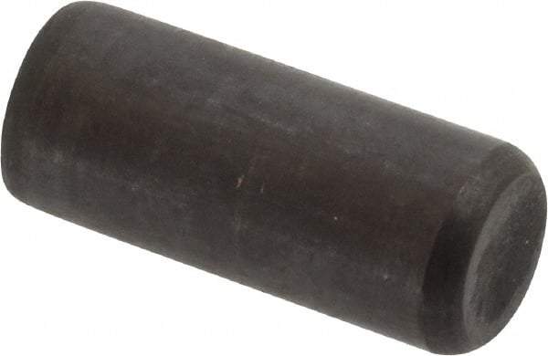 Holo-Krome - 3/8" Diam x 7/8" Pin Length Grade 8 Alloy Steel Standard Dowel Pin - Black Luster Finish, C 47-58 & C 60 (Surface) Hardness, 1 Beveled & 1 Rounded End - Exact Tool & Supply