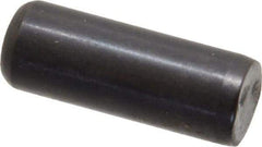 Holo-Krome - 3/8" Diam x 1" Pin Length Grade 8 Alloy Steel Standard Dowel Pin - Black Luster Finish, C 47-58 & C 60 (Surface) Hardness, 1 Beveled & 1 Rounded End - Exact Tool & Supply