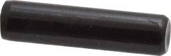 Holo-Krome - 3/8" Diam x 1-1/2" Pin Length Grade 8 Alloy Steel Standard Dowel Pin - Black Luster Finish, C 47-58 & C 60 (Surface) Hardness, 1 Beveled & 1 Rounded End - Exact Tool & Supply