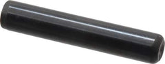 Holo-Krome - 3/8" Diam x 2" Pin Length Grade 8 Alloy Steel Standard Dowel Pin - Black Luster Finish, C 47-58 & C 60 (Surface) Hardness, 1 Beveled & 1 Rounded End - Exact Tool & Supply