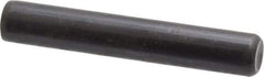 Holo-Krome - 3/8" Diam x 2-1/4" Pin Length Grade 8 Alloy Steel Standard Dowel Pin - Black Luster Finish, C 47-58 & C 60 (Surface) Hardness, 1 Beveled & 1 Rounded End - Exact Tool & Supply