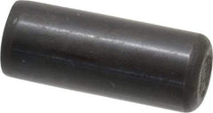 Holo-Krome - 1/2" Diam x 1-1/4" Pin Length Grade 8 Alloy Steel Standard Dowel Pin - Black Luster Finish, C 47-58 & C 60 (Surface) Hardness, 1 Beveled & 1 Rounded End - Exact Tool & Supply