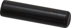 Holo-Krome - 1/2" Diam x 2" Pin Length Grade 8 Alloy Steel Standard Dowel Pin - Black Luster Finish, C 47-58 & C 60 (Surface) Hardness, 1 Beveled & 1 Rounded End - Exact Tool & Supply