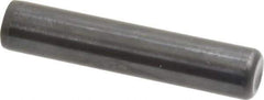Holo-Krome - 1/2" Diam x 2-1/2" Pin Length Grade 8 Alloy Steel Standard Dowel Pin - Black Luster Finish, C 47-58 & C 60 (Surface) Hardness, 1 Beveled & 1 Rounded End - Exact Tool & Supply
