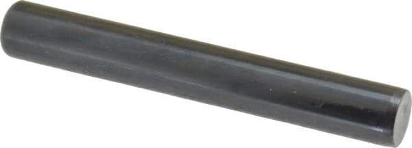 Holo-Krome - 1/2" Diam x 3-1/2" Pin Length Grade 8 Alloy Steel Standard Dowel Pin - Black Luster Finish, C 47-58 & C 60 (Surface) Hardness, 1 Beveled & 1 Rounded End - Exact Tool & Supply