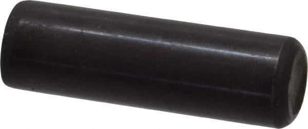 Holo-Krome - 5/8" Diam x 2" Pin Length Grade 8 Alloy Steel Standard Dowel Pin - Black Luster Finish, C 47-58 & C 60 (Surface) Hardness, 1 Beveled & 1 Rounded End - Exact Tool & Supply