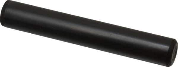 Holo-Krome - 5/8" Diam x 4" Pin Length Grade 8 Alloy Steel Standard Dowel Pin - Black Luster Finish, C 47-58 & C 60 (Surface) Hardness, 1 Beveled & 1 Rounded End - Exact Tool & Supply