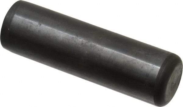 Holo-Krome - 3/4" Diam x 2-1/2" Pin Length Grade 8 Alloy Steel Standard Dowel Pin - Black Luster Finish, C 47-58 & C 60 (Surface) Hardness, 1 Beveled & 1 Rounded End - Exact Tool & Supply
