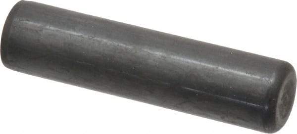 Holo-Krome - 3/4" Diam x 3" Pin Length Grade 8 Alloy Steel Standard Dowel Pin - Black Luster Finish, C 47-58 & C 60 (Surface) Hardness, 1 Beveled & 1 Rounded End - Exact Tool & Supply