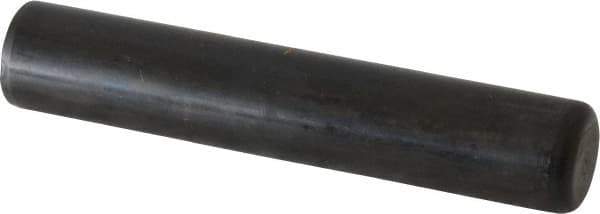 Holo-Krome - 3/4" Diam x 4" Pin Length Grade 8 Alloy Steel Standard Dowel Pin - Black Luster Finish, C 47-58 & C 60 (Surface) Hardness, 1 Beveled & 1 Rounded End - Exact Tool & Supply