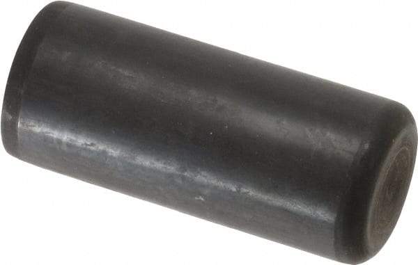 Holo-Krome - 7/8" Diam x 2" Pin Length Grade 8 Alloy Steel Standard Dowel Pin - Black Luster Finish, C 47-58 & C 60 (Surface) Hardness, 1 Beveled & 1 Rounded End - Exact Tool & Supply
