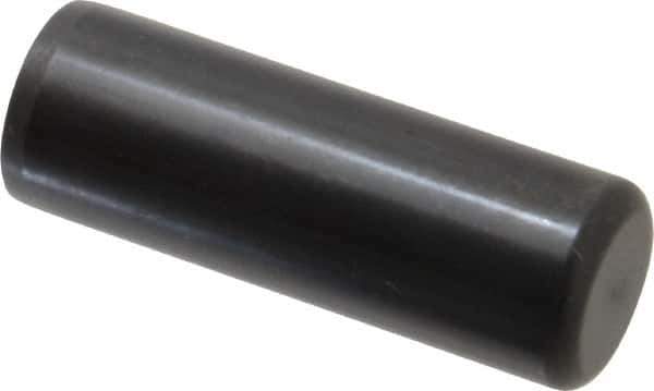 Holo-Krome - 7/8" Diam x 2-1/2" Pin Length Grade 8 Alloy Steel Standard Dowel Pin - Black Luster Finish, C 47-58 & C 60 (Surface) Hardness, 1 Beveled & 1 Rounded End - Exact Tool & Supply