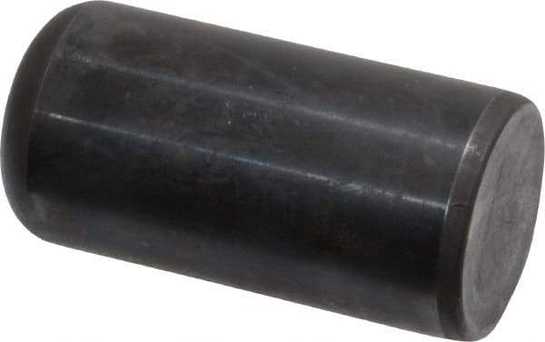 Holo-Krome - 1" Diam x 2" Pin Length Grade 8 Alloy Steel Standard Dowel Pin - Black Luster Finish, C 47-58 & C 60 (Surface) Hardness, 1 Beveled & 1 Rounded End - Exact Tool & Supply