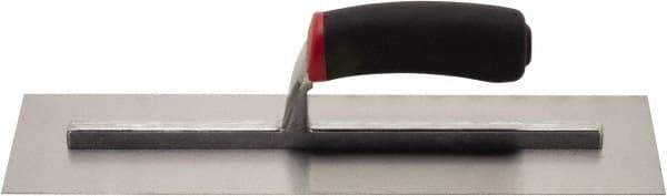 Hyde Tools - Carbon Steel Masonry Trowel - 14" Long x 4" Wide, Wood Handle - Exact Tool & Supply