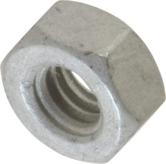 Armor Coat - 1/4-20 UNC Steel Right Hand Hex Nut - 7/16" Across Flats, 7/32" High, Armor Coat Finish - Exact Tool & Supply
