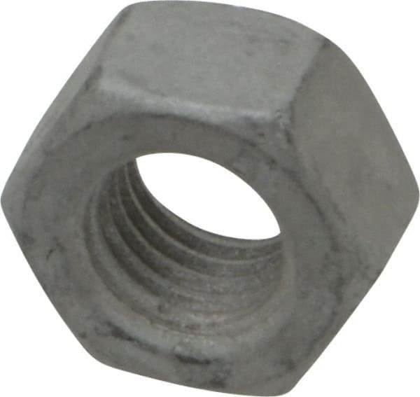 Armor Coat - 5/16-24 UNF Steel Right Hand Hex Nut - 1/2" Across Flats, 17/64" High, Armor Coat Finish - Exact Tool & Supply