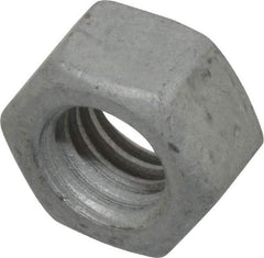 Armor Coat - 3/8-16 UNC Steel Right Hand Hex Nut - 9/16" Across Flats, 21/64" High, Armor Coat Finish - Exact Tool & Supply