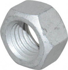 Armor Coat - 5/8-11 UNC Steel Right Hand Hex Nut - 15/16" Across Flats, 35/64" High, Armor Coat Finish - Exact Tool & Supply