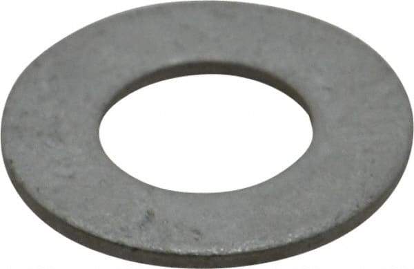 Armor Coat - 7/16" Screw, Grade 8 Alloy Steel SAE Flat Washer - 15/32" ID x 59/64" OD, 0.05" Thick - Exact Tool & Supply