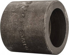 Made in USA - Size 3/4 x 1/2", Class 3,000, Forged Carbon Steel Black Pipe Reducing Coupling - 3,000 psi, Socket Weld End Connection - Exact Tool & Supply
