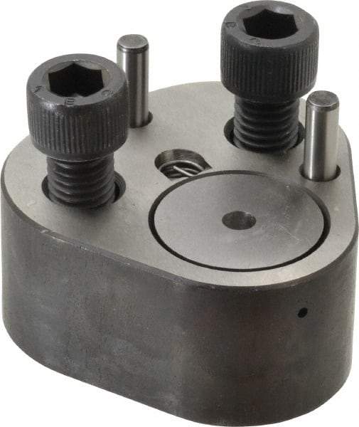 Dayton Lamina - 1" Shank Diam, 2-3/4" Base Length x 2.72" Base Width x 1-1/4" Base Height, 1/2-13 Thread, Alloy Steel Mold Punch Retainer - 1/4" Dowel Diam, 15/16" Length Between Dowel & Screw, 1-3/4" Thread Length, Ball Lock, Light Duty (LRT) Series - Exact Tool & Supply