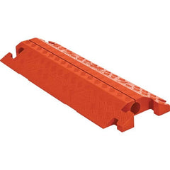 Checkers - On Floor Cable Covers Cover Material: Polyurethane Number of Channels: 1 - Exact Tool & Supply