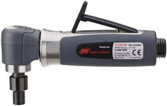 Ingersoll-Rand - 1/4" Collet, Angle Handle, Straight Air Die Grinder - 14,000 RPM, Rear Exhaust, 30 CFM, 0.33 hp, 620 kPa, 1/4 NPT - Exact Tool & Supply