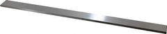 Starrett - 18" Long x 1-1/4" Wide x 1/4" Thick, AISI Type O1, Tool Steel Oil-Hardening Flat Stock - + 1/4" Long Tolerance, - 0 - 0.005" Wide Tolerance, +/- 0.001" Thick Tolerance - Exact Tool & Supply