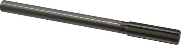 Made in USA - 3/4" High Speed Steel 8 Flute Chucking Reamer - Straight Flute, 5/8" Straight Shank, 2-1/2" Flute Length, 9-1/2" OAL - Exact Tool & Supply