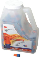 3M - 2, 22 to 3, 12 AWG, 600 Volt, Flame Retardant, Wing Twist on Wire Connector - Blue & Orange, 221°F - Exact Tool & Supply
