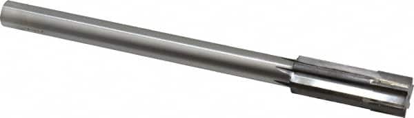 Made in USA - 0.7841 to 0.816" Diam, 5/8" Diam Shank, 2-1/2" Flute, Semi Finish Semi Ground Chucking Reamer - Exact Tool & Supply