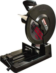 M.K. MORSE - 14" Blade Diam, 1" Arbor Hole, Miter Chop & Cutoff Saw - 1,300 RPM, 120 Volts - Exact Tool & Supply