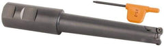 Kennametal - 3/4" Cutting Diam, 1" Shank Diam, 3/4" Max Depth of Cut, Straight Shank Indexable Copy End Mill - 3 Inserts, RD.X 07.. Insert, KDM Toolholder, Through Coolant - Exact Tool & Supply